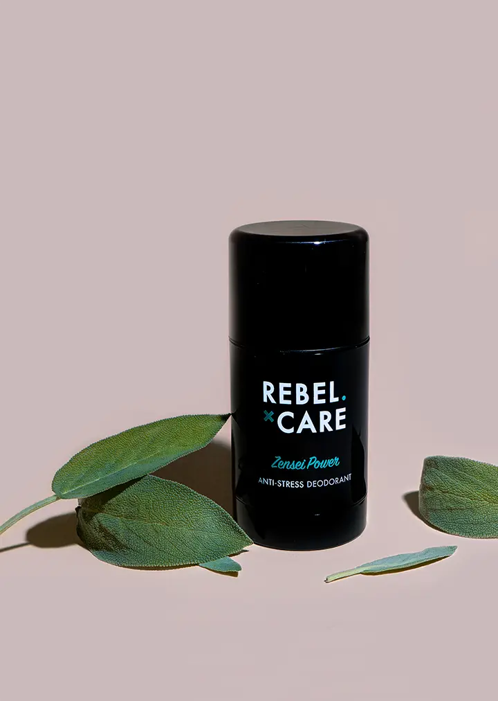 Rebel Care Zensei power deodorant with ingredients